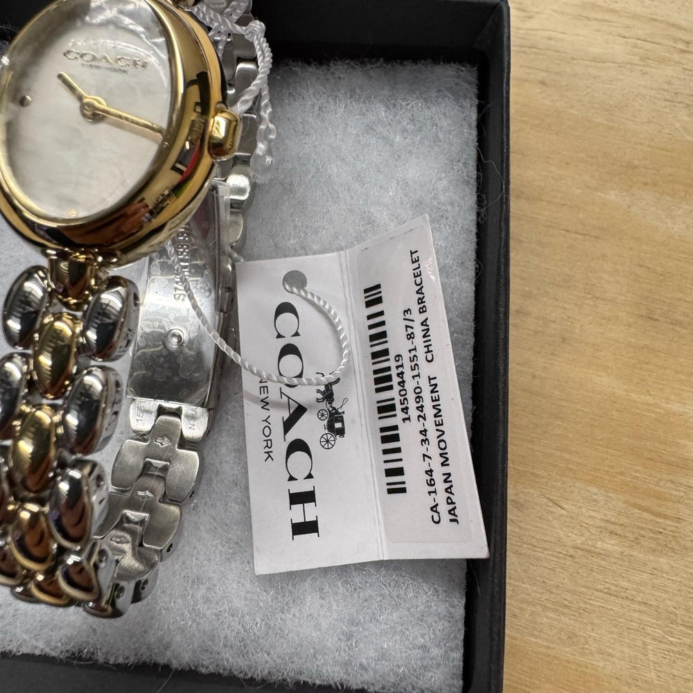 Coach Two-Tone Gold and Silver Watch - Picture 2 of 3